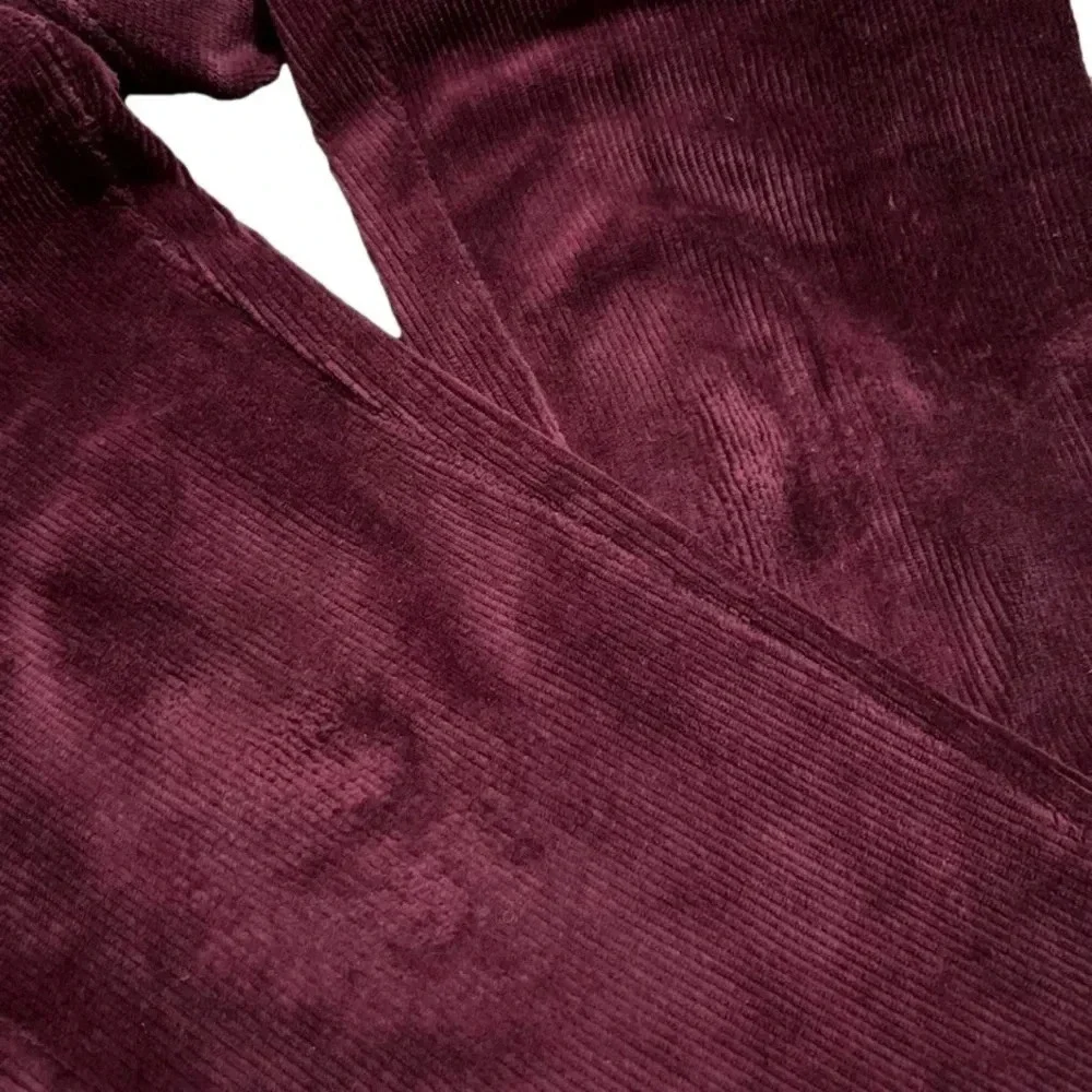 Michael Michael Kors Corduroy Maroon Leggings. Small.